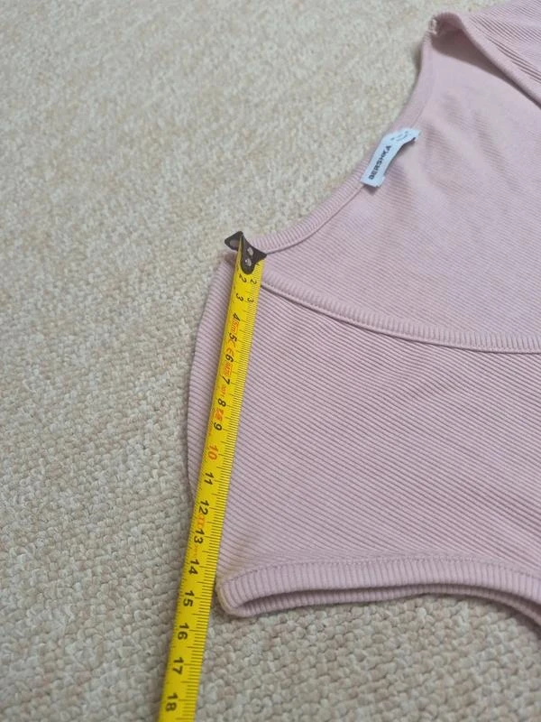 Top Bershka con cuello en V Rosa Pastel Talla S – photo 8